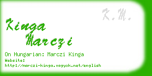 kinga marczi business card